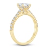 Thumbnail Image 2 of Diamond Hidden Halo Engagement Ring 1-1/2 ct tw Princess/Round 14K Yellow Gold