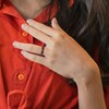 Thumbnail Image 6 of Black Diamond 5-Stone Ring 1-1/4 ct tw Oval 14K White Gold