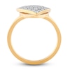 Thumbnail Image 3 of Diamond Heart Ring 1/2 ct tw Round 14K Yellow Gold