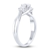 Thumbnail Image 2 of Diamond 3-Stone Engagement Ring 1 ct tw Princess/Round 14K White Gold