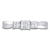 Thumbnail Image 3 of Diamond 3-Stone Engagement Ring 1 ct tw Princess/Round 14K White Gold