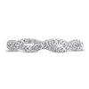 Thumbnail Image 2 of Diamond Twist Anniversary Band 1/4 ct tw Round 14K White Gold