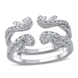 Diamond Anniversary Enhancer Band 3/8 ct tw Round 14K White Gold