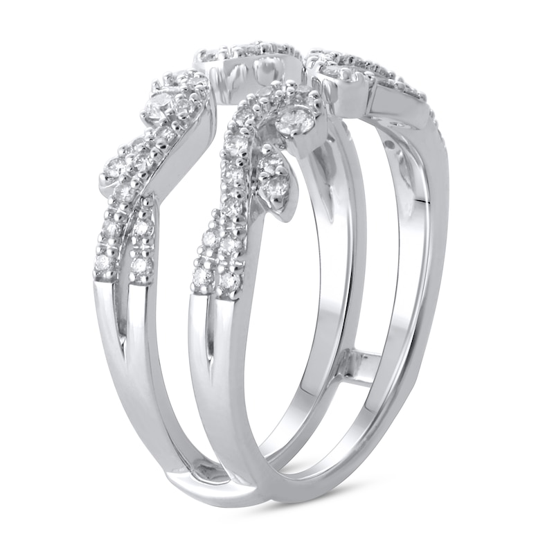 Main Image 2 of Diamond Anniversary Enhancer Band 3/8 ct tw Round 14K White Gold