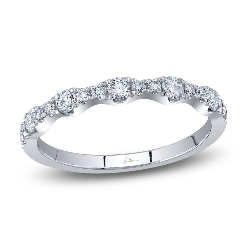 Main Image 1 of Shy Creation Diamond Ring 1/3 ct tw Round 14K White Gold SC22008802BD