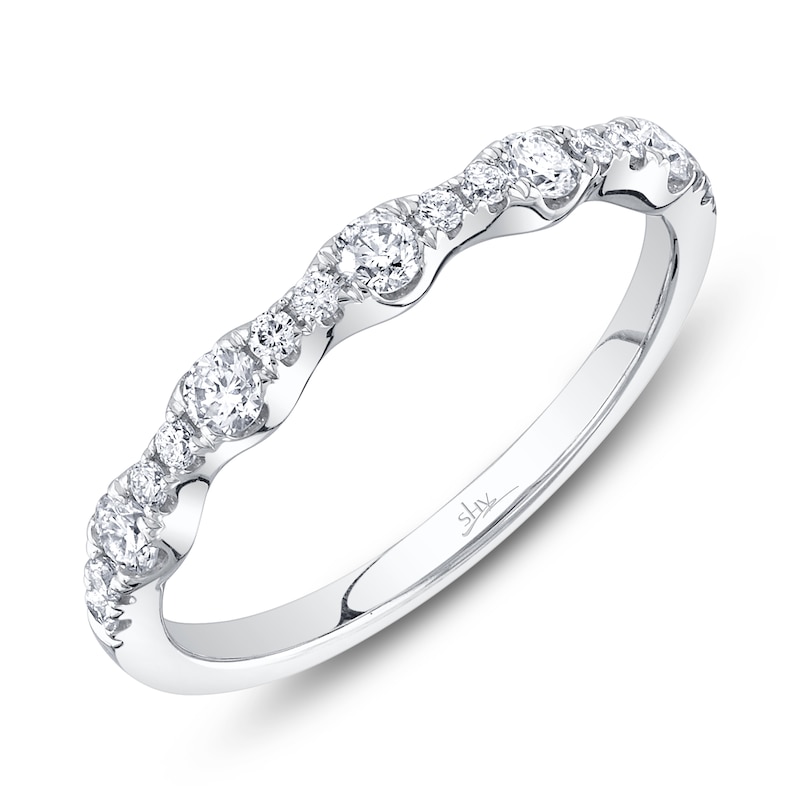 Main Image 2 of Shy Creation Diamond Ring 1/3 ct tw Round 14K White Gold SC22008802BD