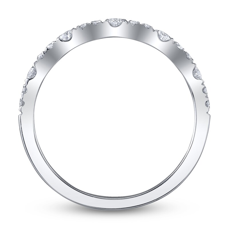 Main Image 4 of Shy Creation Diamond Ring 1/3 ct tw Round 14K White Gold SC22008802BD