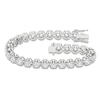 Thumbnail Image 1 of Lab-Grown Diamond Tennis Bracelet 8 ct tw 14K White Gold 7.25"