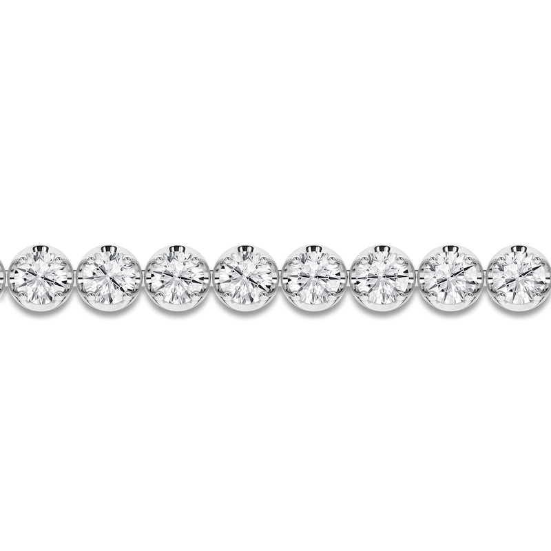Main Image 2 of Lab-Grown Diamond Tennis Bracelet 8 ct tw 14K White Gold 7.25"