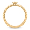 Thumbnail Image 4 of Floral Ring Diamond Accent 14K Yellow Gold
