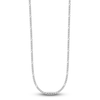Thumbnail Image 1 of Solid Figaro Chain Necklace Platinum 20" 2.5mm