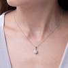 Thumbnail Image 4 of Yoko London Freshwater Cultured Pearl Pendant Necklace 1/8 ct tw 18K White Gold 18"