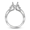 Thumbnail Image 1 of Diamond Engagement Ring Setting 1/2 ct tw Round Platinum