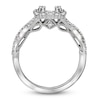 Thumbnail Image 1 of Diamond Engagement Ring Setting 1/2 ct tw Round Platinum