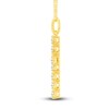 Thumbnail Image 3 of Diamond Cross Pendant Necklace 1-1/4 ct tw 14K Yellow Gold