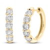 Thumbnail Image 2 of Diamond Hoop Earrings 1 ct tw 14K Yellow Gold