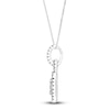Thumbnail Image 2 of Princess, Marquise & Round-Cut Diamond Pendant Necklace 1/2 ct tw 14K White Gold 18"