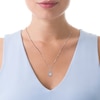 Thumbnail Image 3 of Princess, Marquise & Round-Cut Diamond Pendant Necklace 1/2 ct tw 14K White Gold 18"