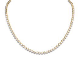 A.Link Diamond Necklace 6-3/8 ct tw 18K Yellow Gold