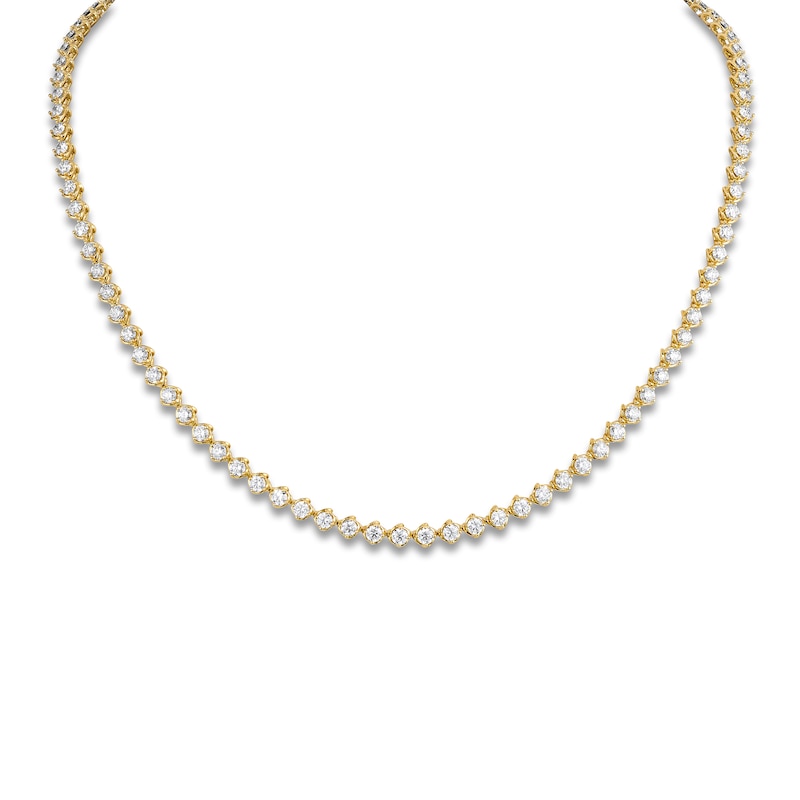 Main Image 1 of Matinee by A Link Diamond Tennis Necklace 6-3/8 ct tw 18K Yellow Gold