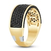 Thumbnail Image 2 of Pnina Tornai Men's Black Diamond Ring 1-1/2 ct tw 14K Yellow Gold