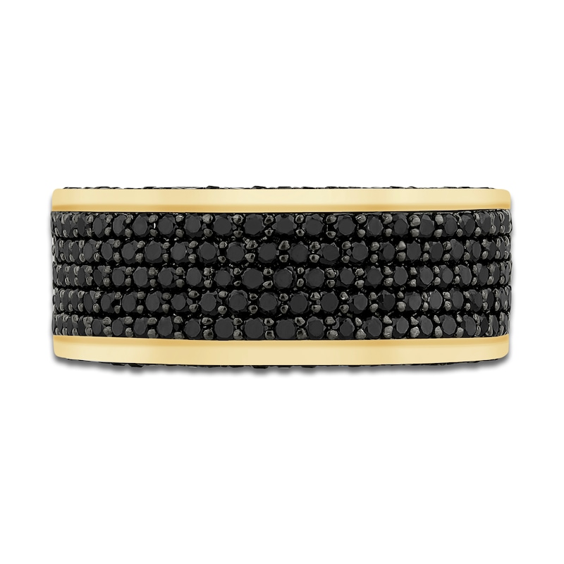 Main Image 3 of Pnina Tornai Men's Black Diamond Ring 1-1/2 ct tw 14K Yellow Gold