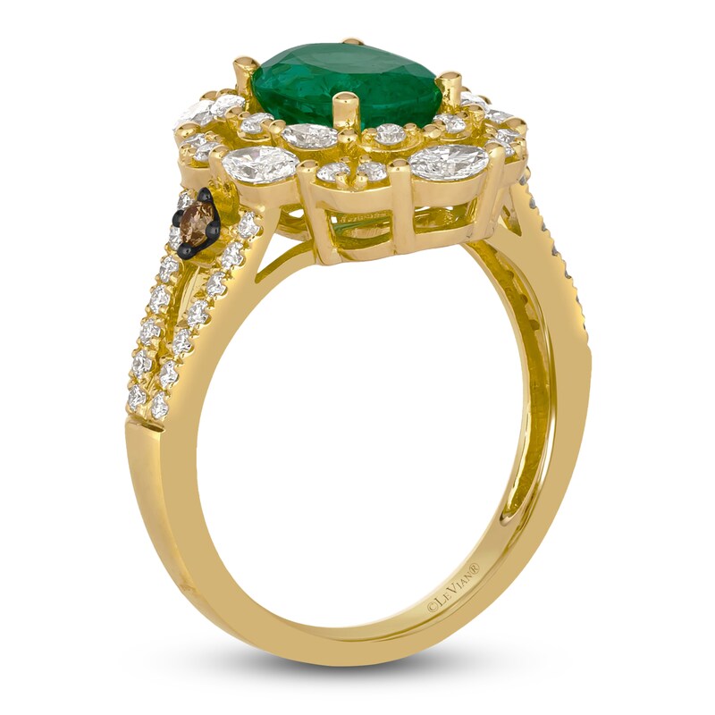 Main Image 2 of Le Vian Natural Emerald Ring 7/8 ct tw 18K Honey Gold