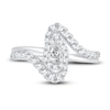 Thumbnail Image 3 of Pear & Round-Cut Diamond Bypass Ring 3/4 ct tw 14K White Gold