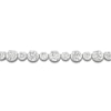 Thumbnail Image 2 of Lab-Grown Diamond Bezel-Set Alternating Bracelet 5 ct tw 14K White Gold 7.25"