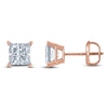 Thumbnail Image 0 of Princess-Cut Lab-Created Diamond Solitaire Stud Earrings 3 ct tw 14K Rose Gold (F/SI2)