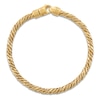 Thumbnail Image 2 of 1933 by Esquire Men's Twist Rope Bracelet 14K Yellow Gold Plated Sterling Silver 8.5"