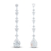 Thumbnail Image 2 of Pnina Tornai Pear-Shaped & Round-cut Lab-Grown Diamond Drop Earrings 3-1/4 ct tw 14K White Gold