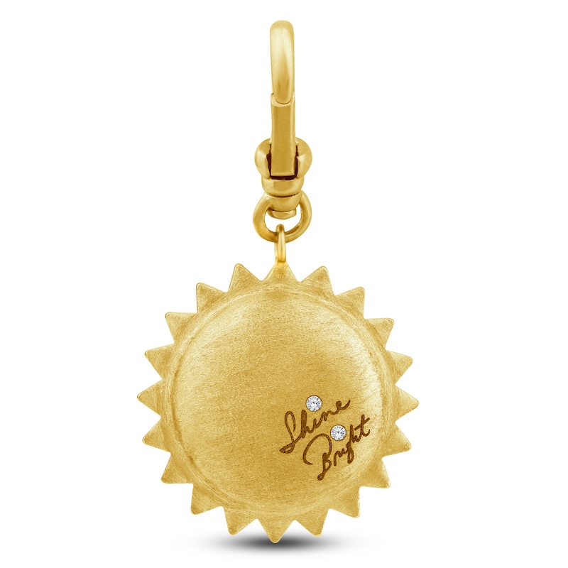 Main Image 1 of Charm'd by Lulu Frost "Shine Bright" Diamond Accent Sun Charm 10K Yellow Gold
