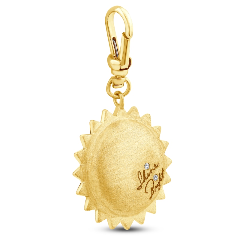 Main Image 2 of Charm'd by Lulu Frost "Shine Bright" Diamond Accent Sun Charm 10K Yellow Gold