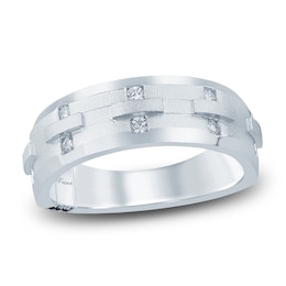 Pnina Tornai Men's Diamond Wedding Band 1/4 ct tw 14K White Gold