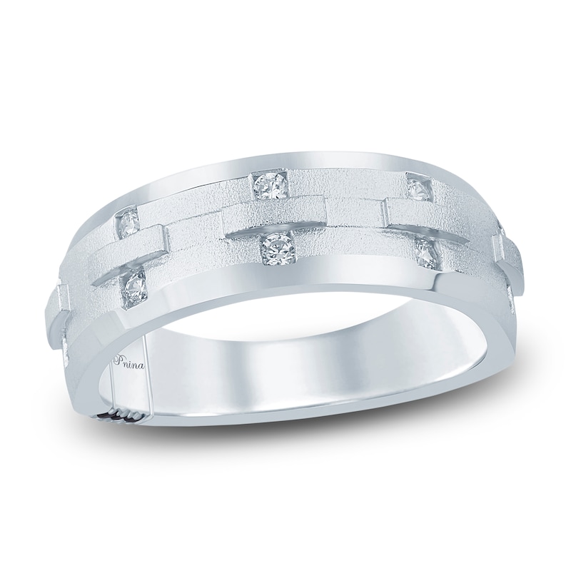 Main Image 1 of Pnina Tornai Men's Diamond Wedding Band 1/4 ct tw 14K White Gold