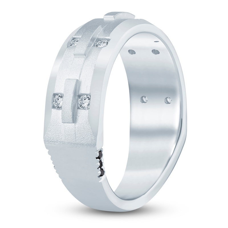 Main Image 2 of Pnina Tornai Men's Diamond Wedding Band 1/4 ct tw 14K White Gold