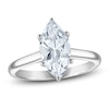 Thumbnail Image 1 of Marquise-Cut Lab-Grown Diamond Solitaire Plus Engagement Ring 2 ct tw Platinum (VS2/F)