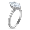 Thumbnail Image 2 of Marquise-Cut Lab-Grown Diamond Solitaire Plus Engagement Ring 2 ct tw Platinum (VS2/F)