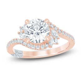 Pnina Tornai Round-Cut Lab-Grown Diamond Bypass Ring 2 ct tw 14K Rose Gold