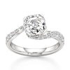 Thumbnail Image 1 of J'Lure Octagon Step-Cut Lab-Grown Diamond Bypass Engagement Ring 2-3/8 ct tw 18K White Gold