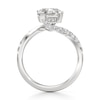 Thumbnail Image 2 of J'Lure Octagon Step-Cut Lab-Grown Diamond Bypass Engagement Ring 2-3/8 ct tw 18K White Gold