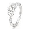 Thumbnail Image 4 of J'Lure Carre Step-Cut Lab-Grown Diamond Engagement Ring 2 ct tw 18K White Gold