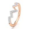 Thumbnail Image 4 of J'Lure Lab-Grown Diamond Angled Contour Wedding Band 1/4 ct tw 18K Rose Gold