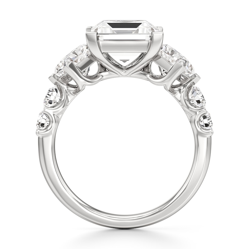 Main Image 2 of J'Lure Carre Step-Cut Lab-Grown Diamond Engagement Ring 4-3/4 ct tw 18K White Gold