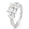 Thumbnail Image 4 of J'Lure Carre Step-Cut Lab-Grown Diamond Engagement Ring 4-3/4 ct tw 18K White Gold