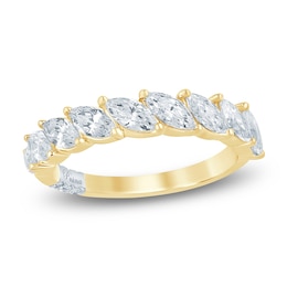 Pnina Tornai Marquise-Cut Lab-Grown Diamond 1-1/3 ct tw 14K Yellow Gold
