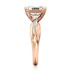 Thumbnail Image 3 of J'Lure Octagon Step-Cut Lab-Grown Diamond Bypass Engagement Ring 2-1/6 ct tw 18K Rose Gold