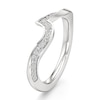 Thumbnail Image 4 of J'Lure Lab-Created Diamond Contour Wedding Band 1/5 ct tw 18K White Gold