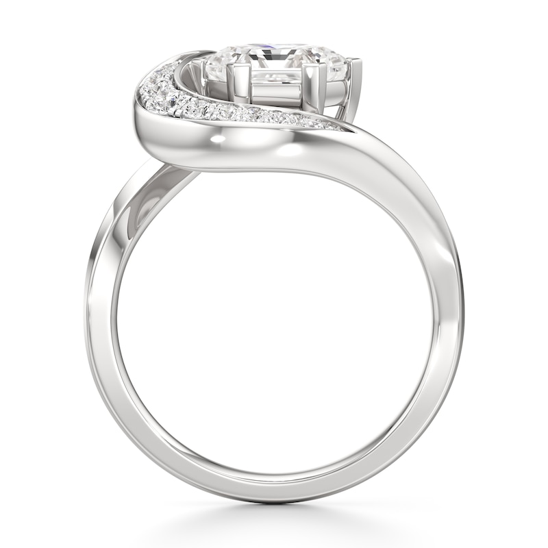 Main Image 2 of J'Lure Hexagon Brilliant-Cut Lab-Grown Diamond Engagement Ring 2 ct tw 18K White Gold